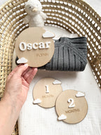 Cloud name wooden plaque image 1
