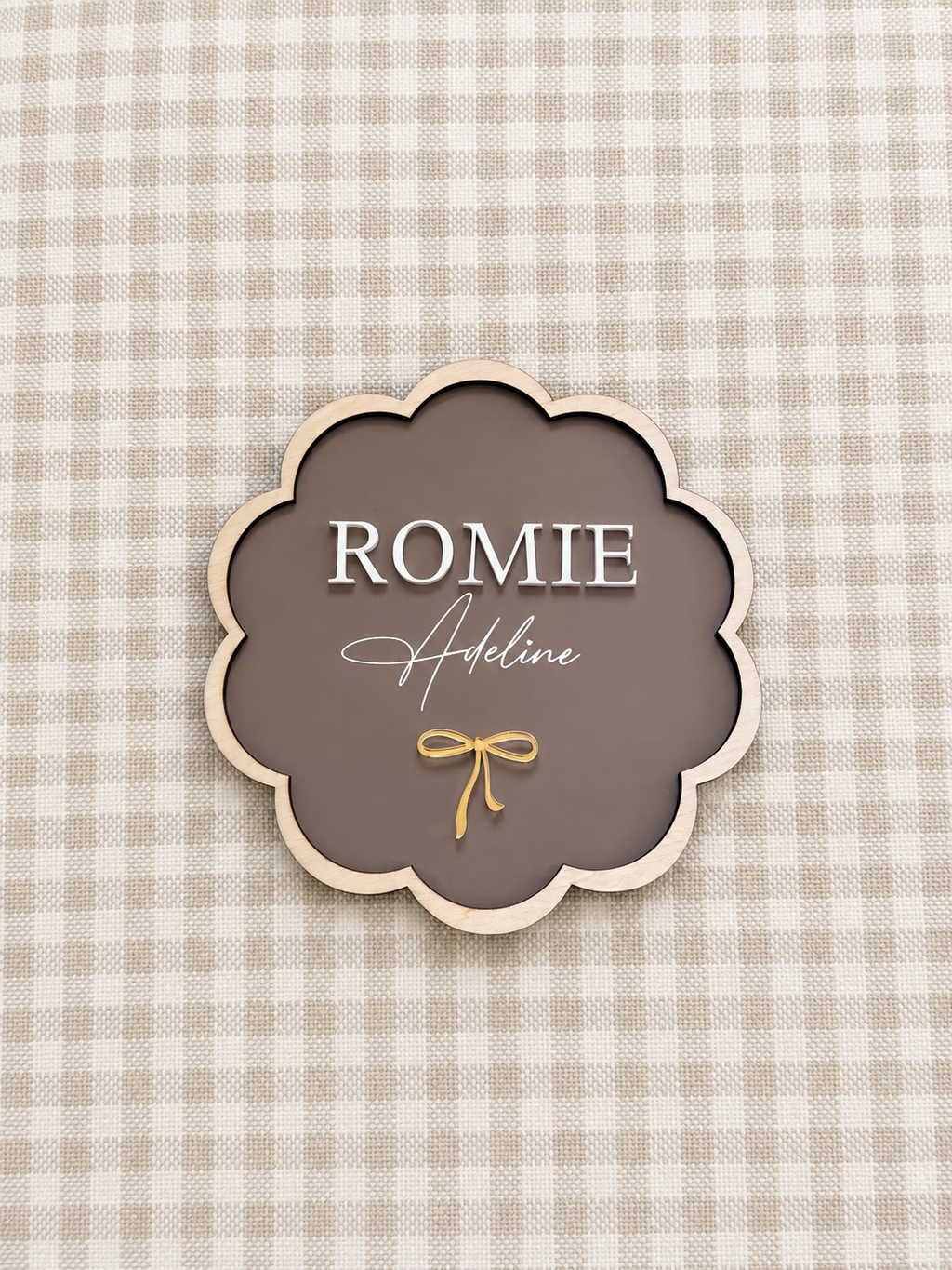 Scalloped Style Name Plaque