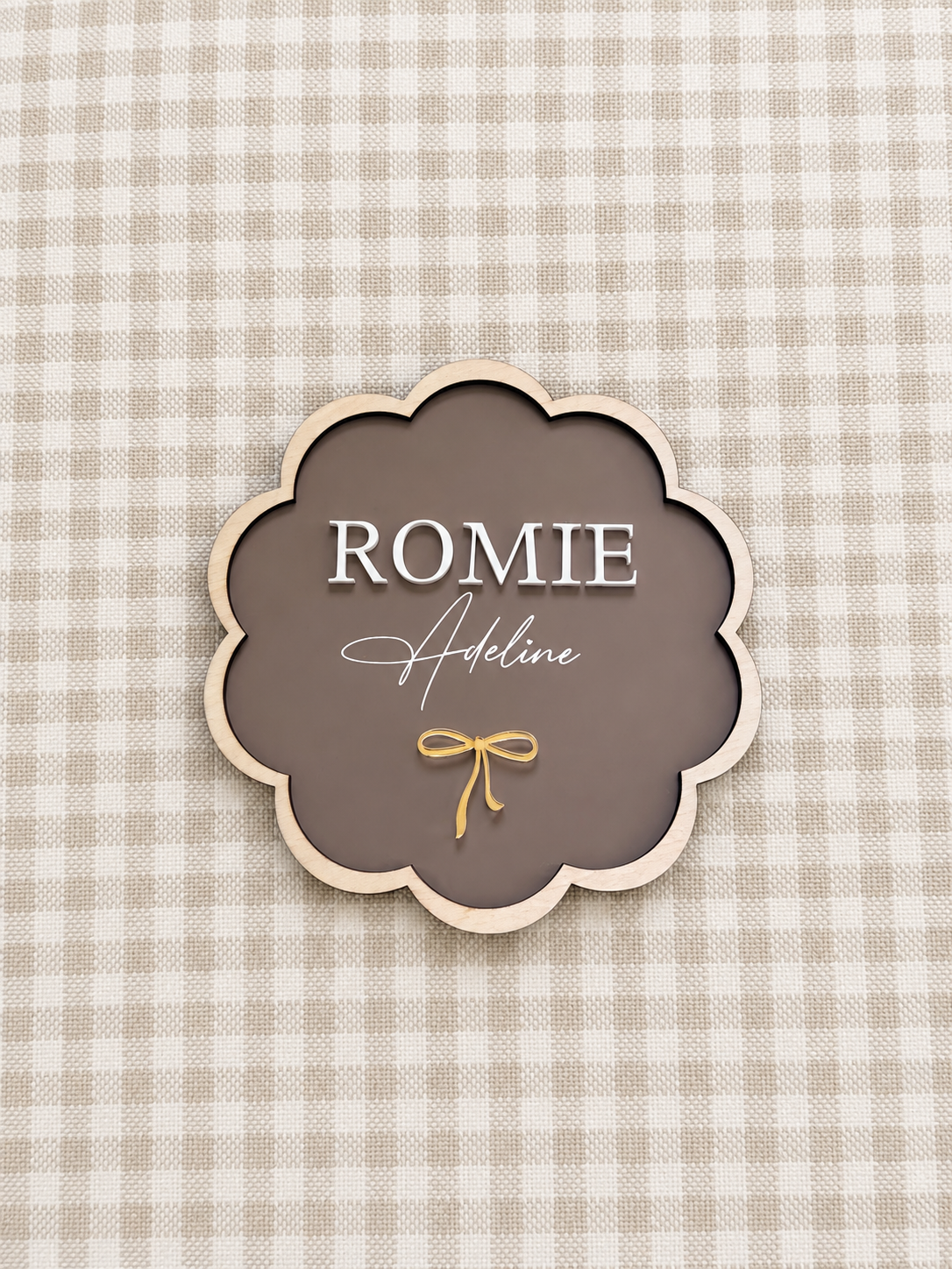 Scalloped Style Name Plaque