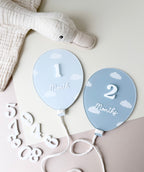 Cloud Balloon Milestone Set