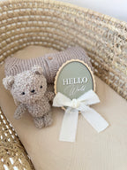 Vintage Hello World Plaque
