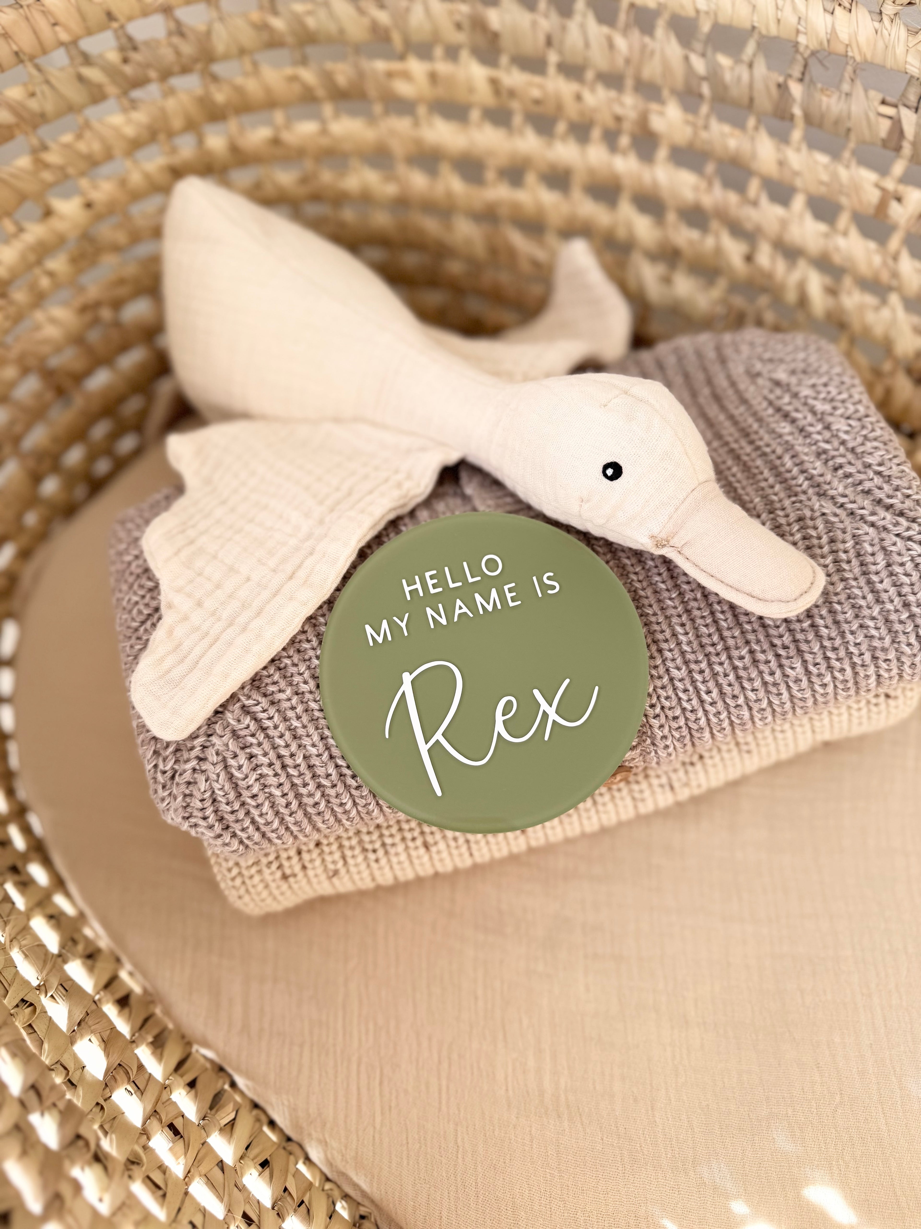 Hello / Name Plaque