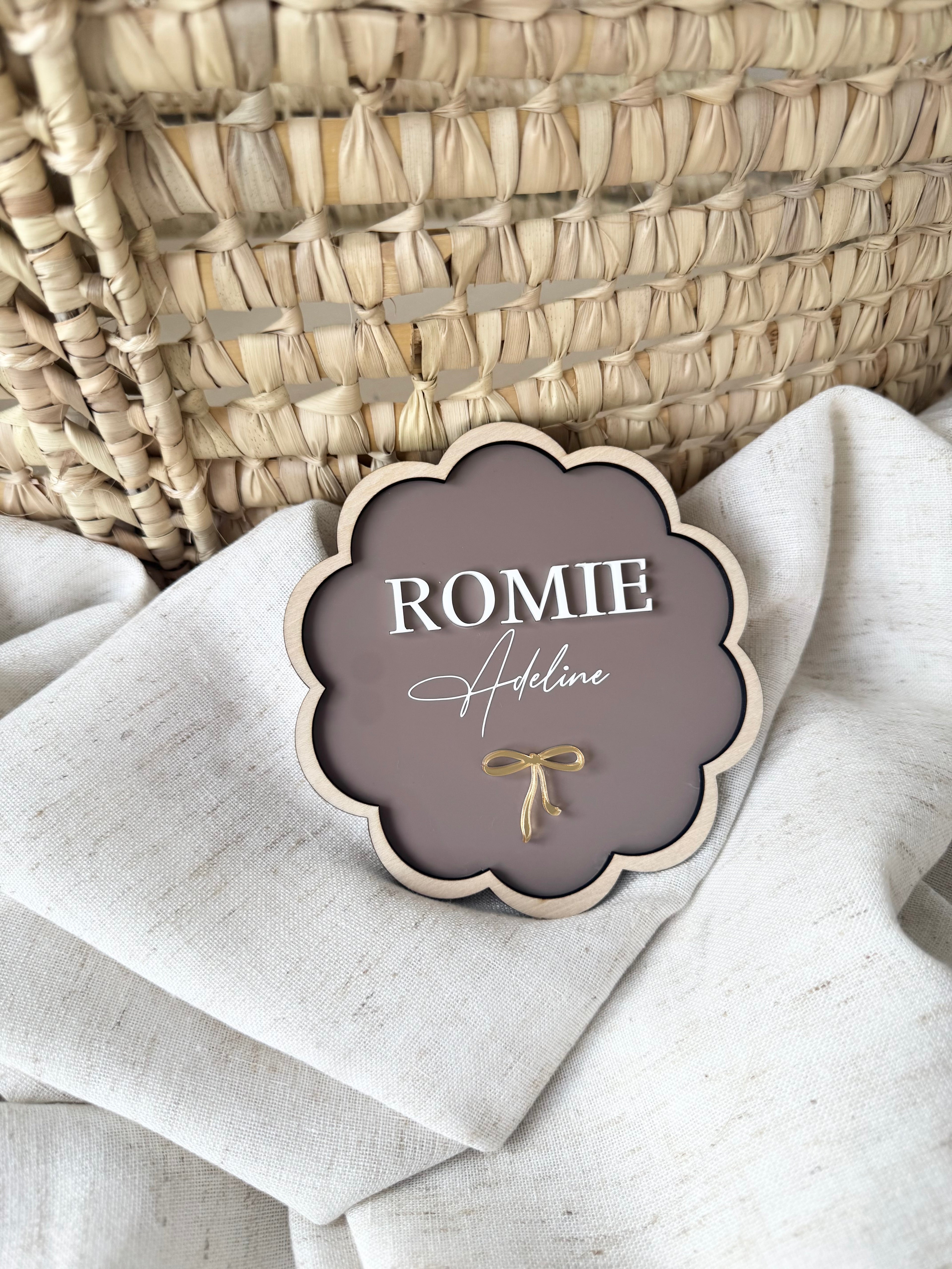 Scalloped Style Name Plaque