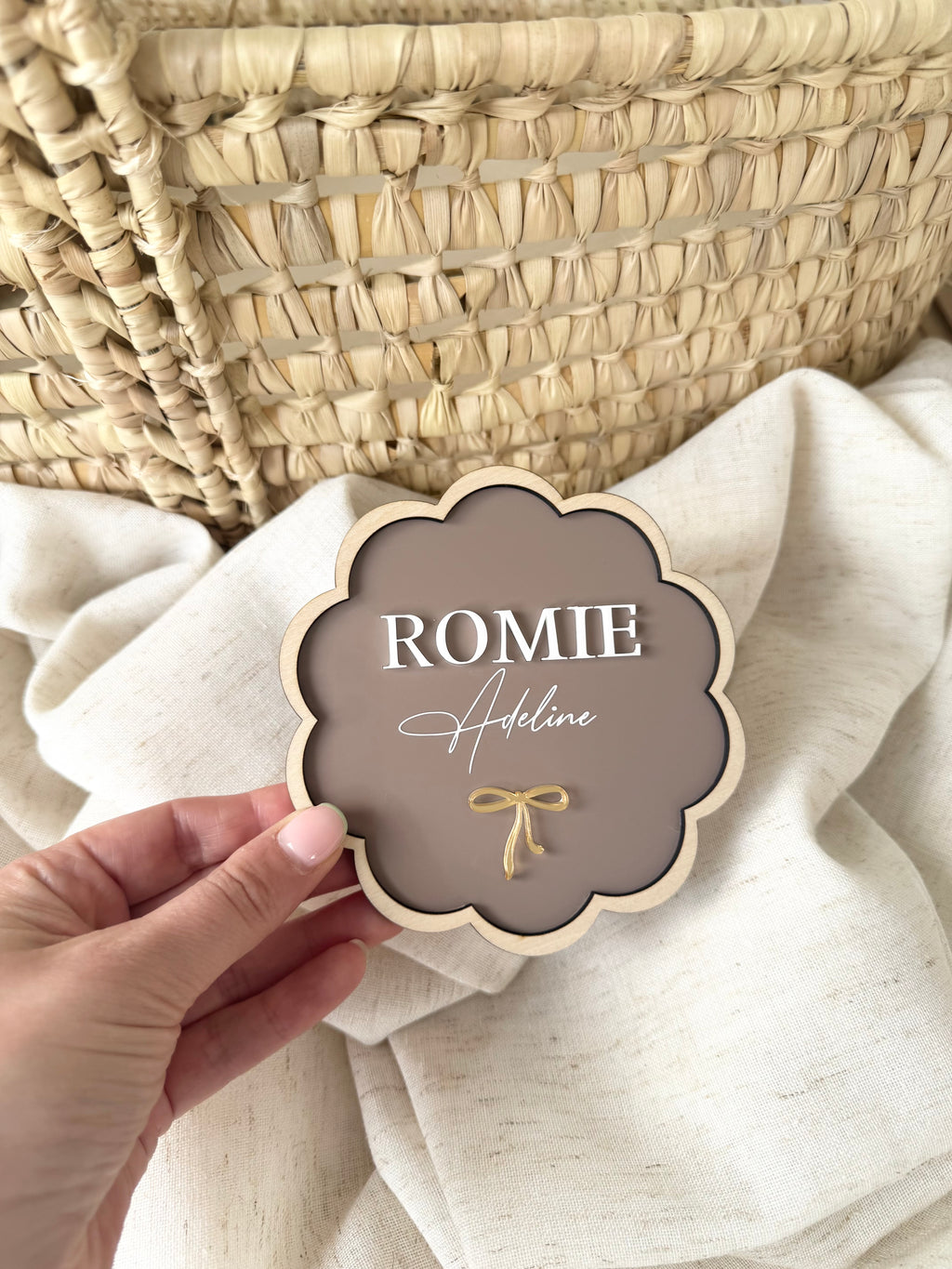 Scalloped Style Name Plaque