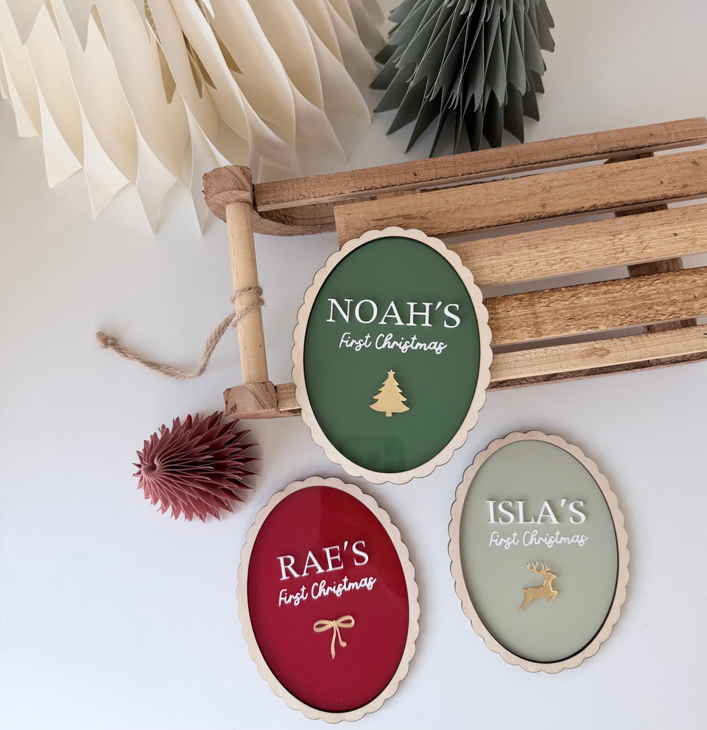 First Christmas Plaque