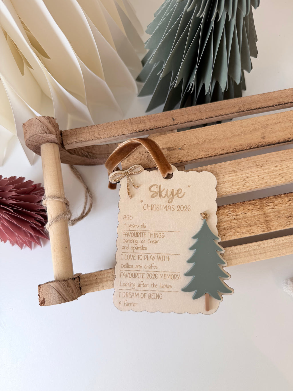 Keepsake Year Tree Decoration