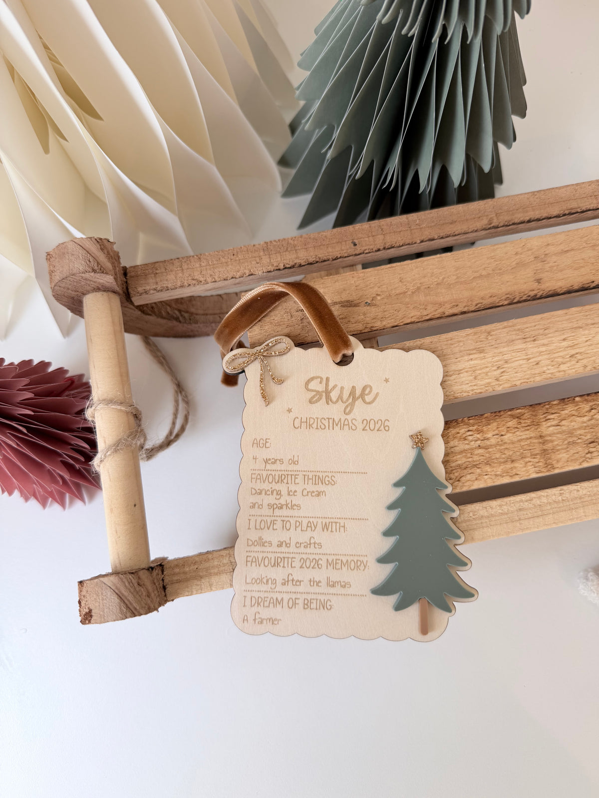Keepsake Year Tree Decoration