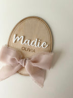 Vintage ribbon name plaque image 0