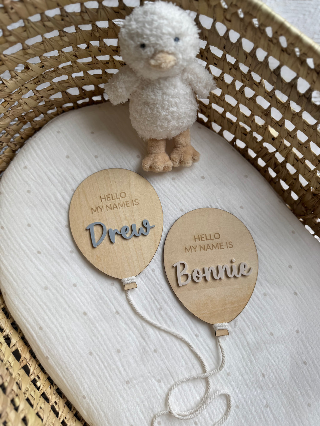 Name reveal wooden balloon image 0